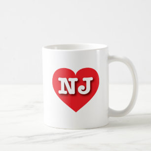 New jersey Red Heart - I kärlek NJ Kaffemugg