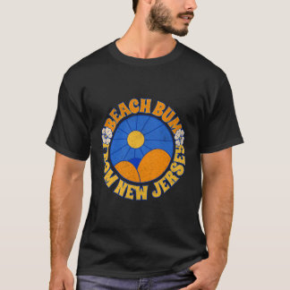 New jersey Retro Beach Bum Sol Surfa Sand Boardpro T Shirt