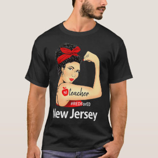 New jersey Röd för Ed NJ Red4Ed Rosie Riveter T Shirt