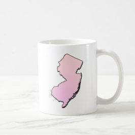 New jersey Rosa kontur Kaffemugg