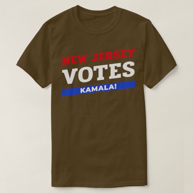New jersey röstar Kamala 1 T Shirt (Design framsida)
