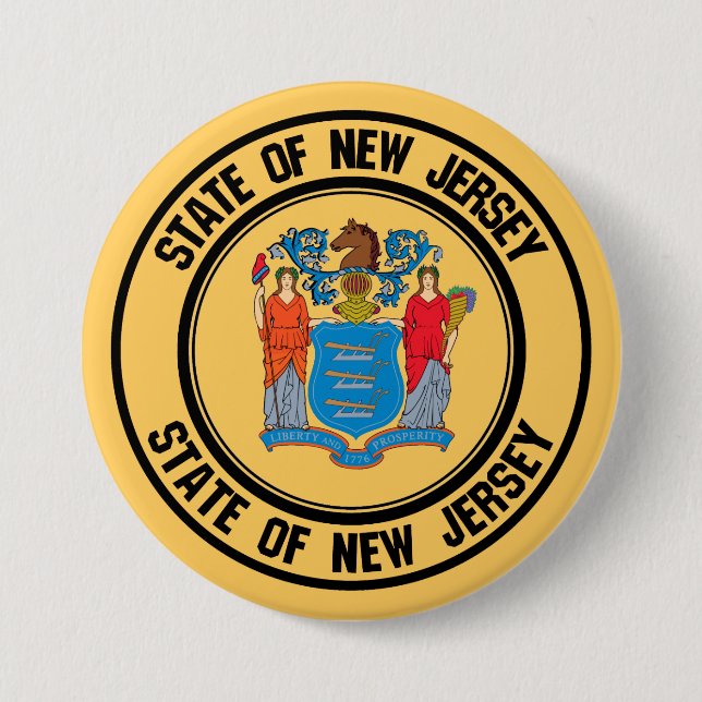 new jersey Round Emblem Knapp (Framsida)
