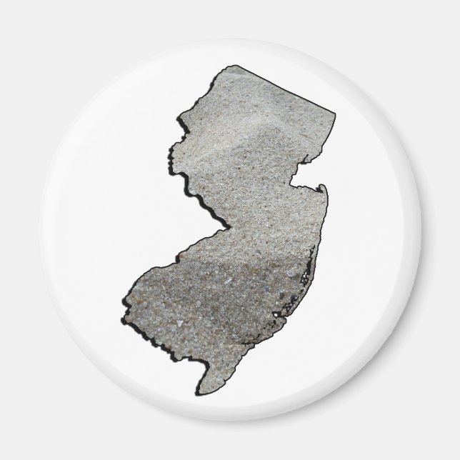 New jersey Sandy State-kontur Magnet (Framsidan)
