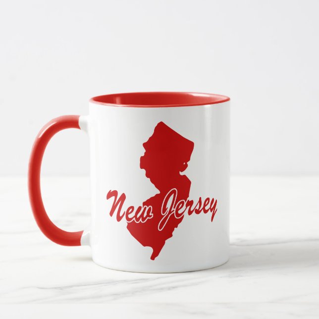 New jersey Shape Red Mugg (Vänster)