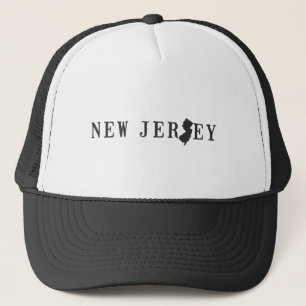 New jersey Shaped Brev Jerseyan Ord Art Garden Truckerkeps