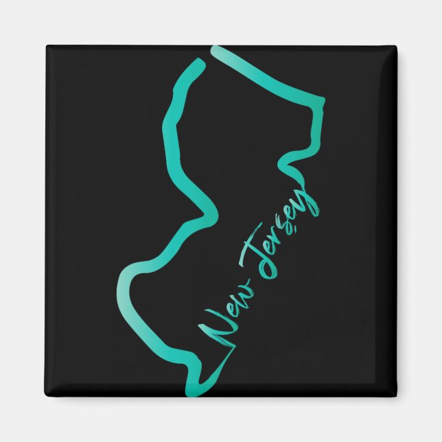 New Jersey Shirt Jersey Graphic Tees For Women. Me Magnet (Framsidan)