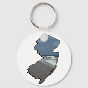 New jersey Shore State-kontur Nyckelring