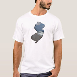 New jersey Shore State-kontur T-shirt