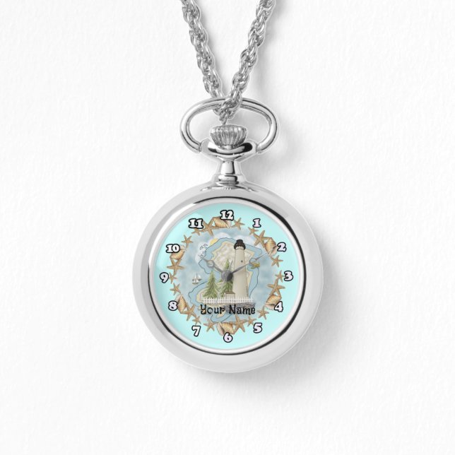 New Jersey Skal Lighthouse ur Armbandsur (Framsida)