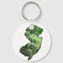 New jersey-skogslandets kontur nyckelring