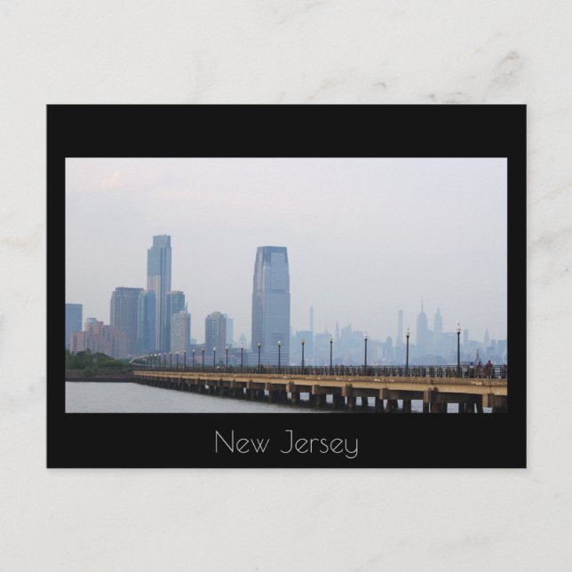 New jersey Skyline vykort (Framsida)