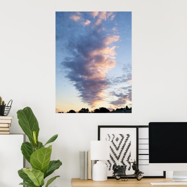 New Jersey Solnedgång Moln Poster (Hemmakontoret)