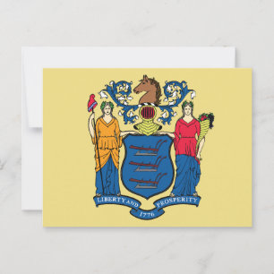 New Jersey Statens flaggträdgård Frihet Välstånd Vykort
