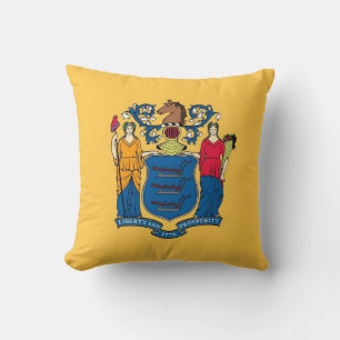 New jersey Statlig flagga Amerikanska MoJo Pillow Kudde