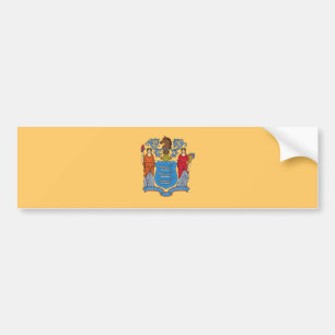 New jersey Statlig flagga Bildekal