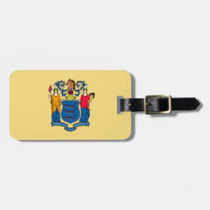 New jersey Statlig flagga design Bagagebricka