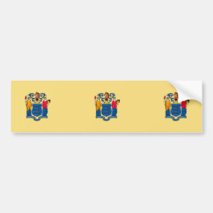 New jersey Statlig flagga design Bildekal