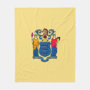 New jersey Statlig flagga design Fleecefilt
