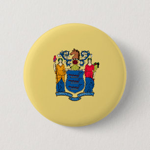 New jersey Statlig flagga design Knapp