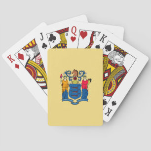 New jersey Statlig flagga design Kortlek