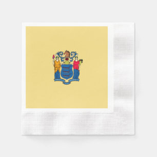 New jersey Statlig flagga design Pappersservett