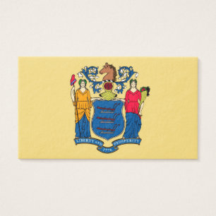 New jersey Statlig flagga design Visitkort