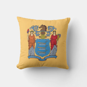 New jersey Statlig flagga Kudde