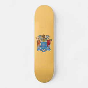 New jersey Statlig flagga Mini Skateboard Bräda 18,5 Cm