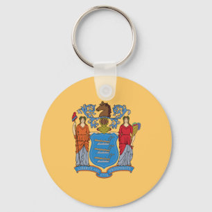 New jersey Statlig flagga Nyckelring