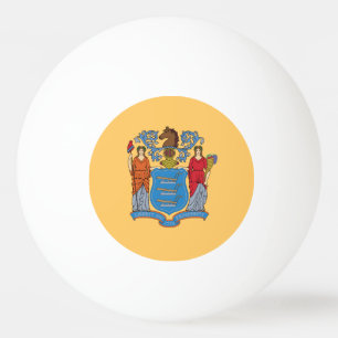 New jersey Statlig flagga Pingisboll