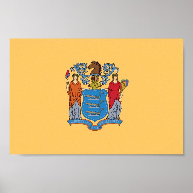 New jersey Statlig flagga Poster (Framsidan)