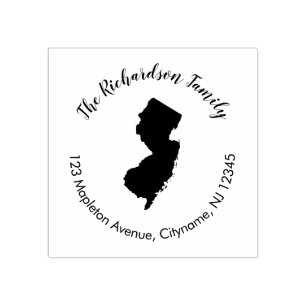 New jersey statspapper returadress frimärke stämpel