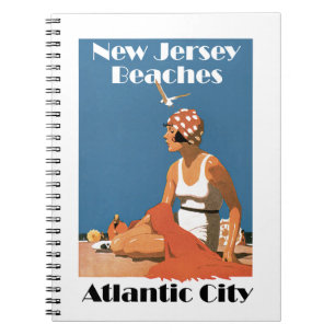 New jersey stränder ~ Atlantic City Anteckningsbok