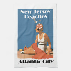 New jersey stränder ~ Atlantic City Kökshandduk