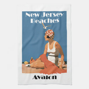 New jersey stränder ~ Avalon Kökshandduk