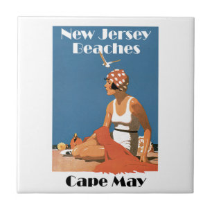New Jersey stränder ~ Cape May Kakelplatta