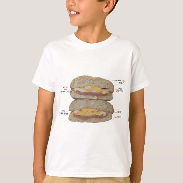 New jersey Taylor Ham Anatomy T Shirt (Framsida)