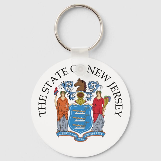 New jersey-tecken nyckelring (Framsida)