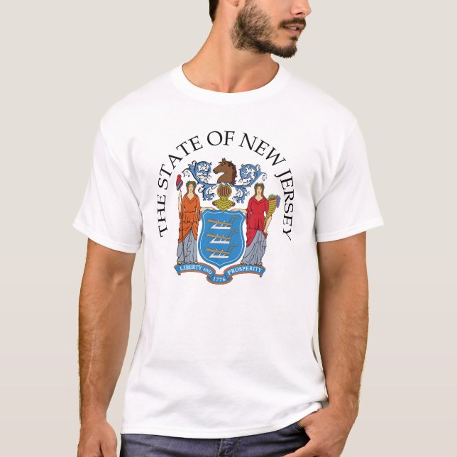 New jersey-tecken t shirt (Framsida)