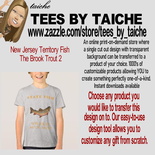 New jersey territorialfisk Brook Trout 2 T Shirt (Skapare uppladdad)