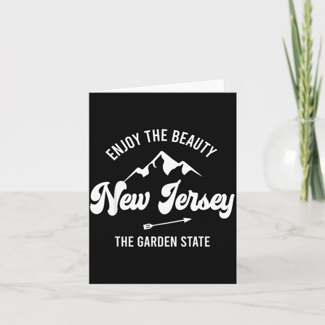 New Jersey - The Garden State - Enjoy The Beauty  Kort (Framsida)