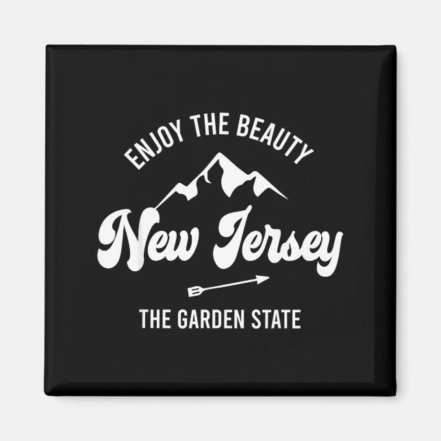 New Jersey - The Garden State - Enjoy The Beauty  Magnet (Framsidan)