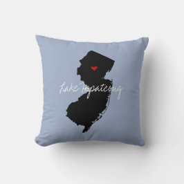 New jersey Town Namn Kudde