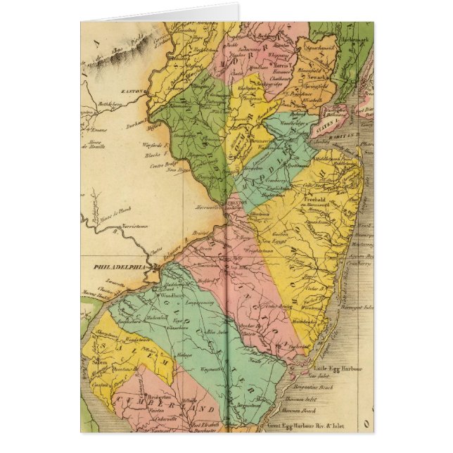 New jersey US Hälsningskort (Framsidan)