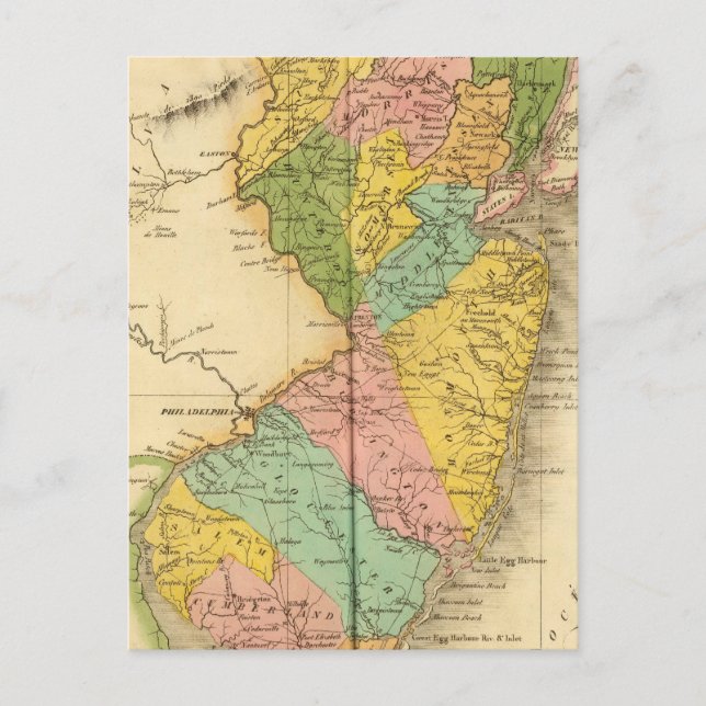 NEW JERSEY US VYKORT (Framsida)