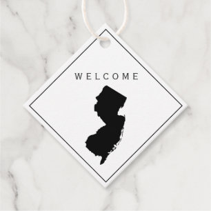 New jersey Välkommen Bag Gift Märkre Bröllop Helg Gåvor Etiketter