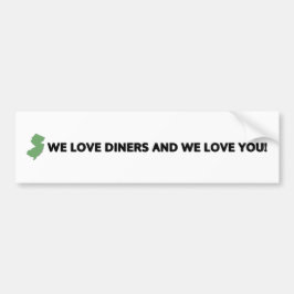 New jersey: Vi kärlek diners och vi kärlek er Bildekal