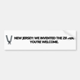 New jersey: Vi uppfann blixten. Bildekal