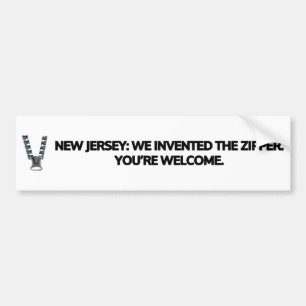 New jersey: Vi uppfann blixten. Bildekal