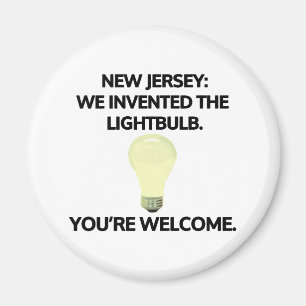 New jersey: Vi uppfann glödlampan. Magnet